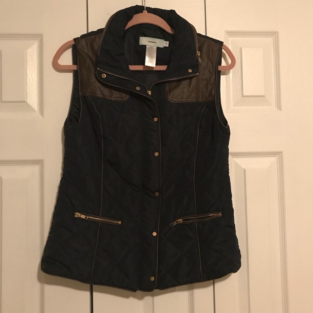 Navy Equestrian style vest